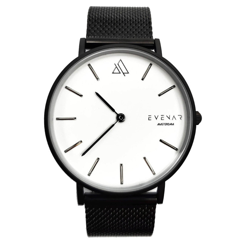 RELOJ DE CUARZO 36 MM EVENAR ETERNITY SERIES NEGRO