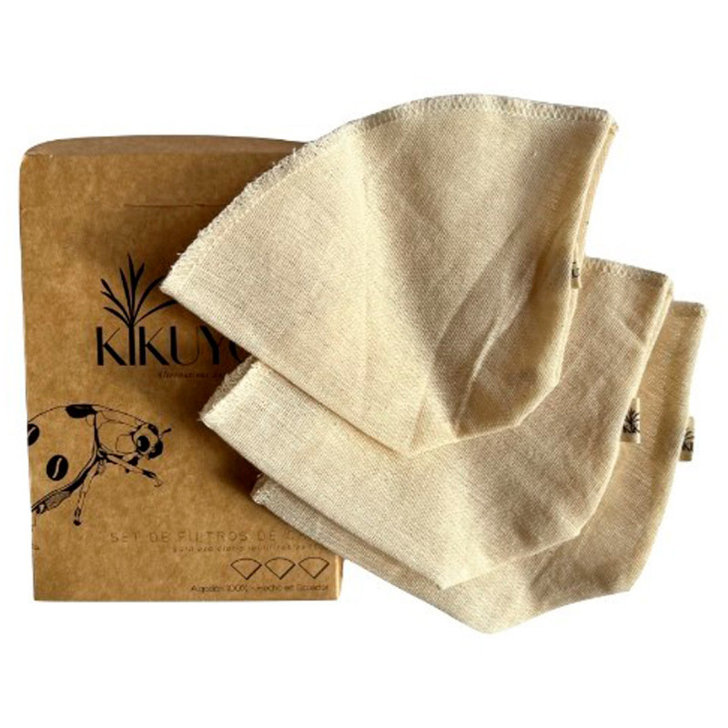 SET DE FILTROS REUSABLES PARA CAFÉ 3 PZ KIKUYO