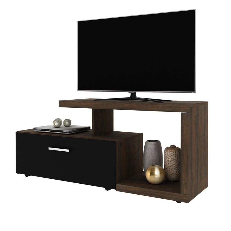 MUEBLE PARA TV VERINO RÚSTICO-NEGRO BONNO