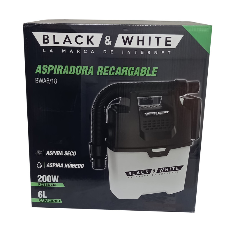 ASPIRADORA RECARGABLE BLACK & WHITE BWA6-18