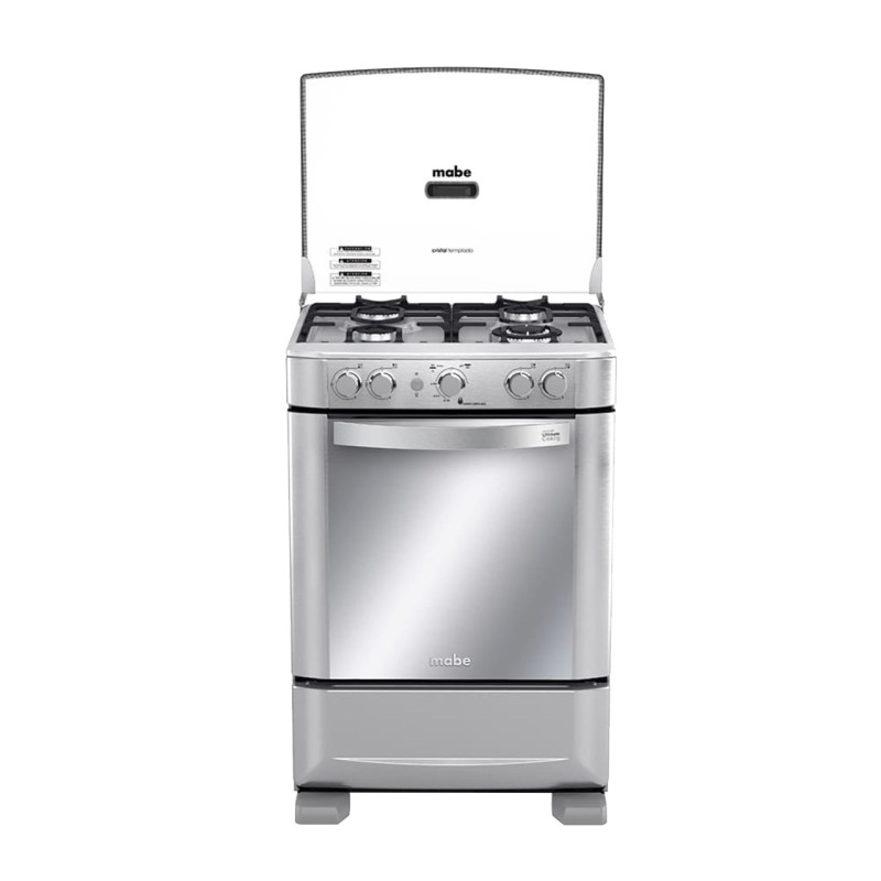 COCINA A GAS 4 Q CON GRILL MABE EM6060FX2 