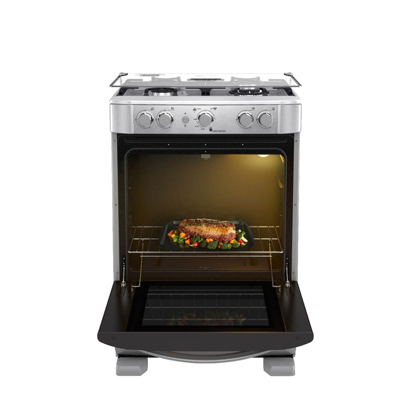 COCINA A GAS 4 Q CON GRILL MABE EM6060FX2 