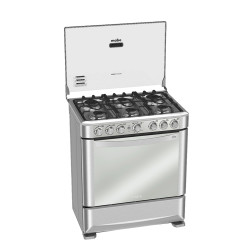 COCINA A GAS 6 Q CON GRILL MABE EM7630FX0