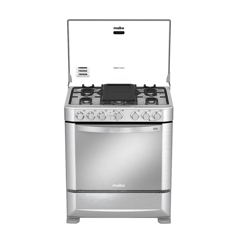 COCINA A GAS 6 Q CON GRILL MABE EM7640FX1