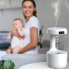 HUMIDIFICADOR ANTIGRAVEDAD CON RELOJ  