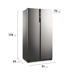 REFRIGERADORA SIDE BY SIDE 436 L ELECTROLUX ERSA44V6HVG