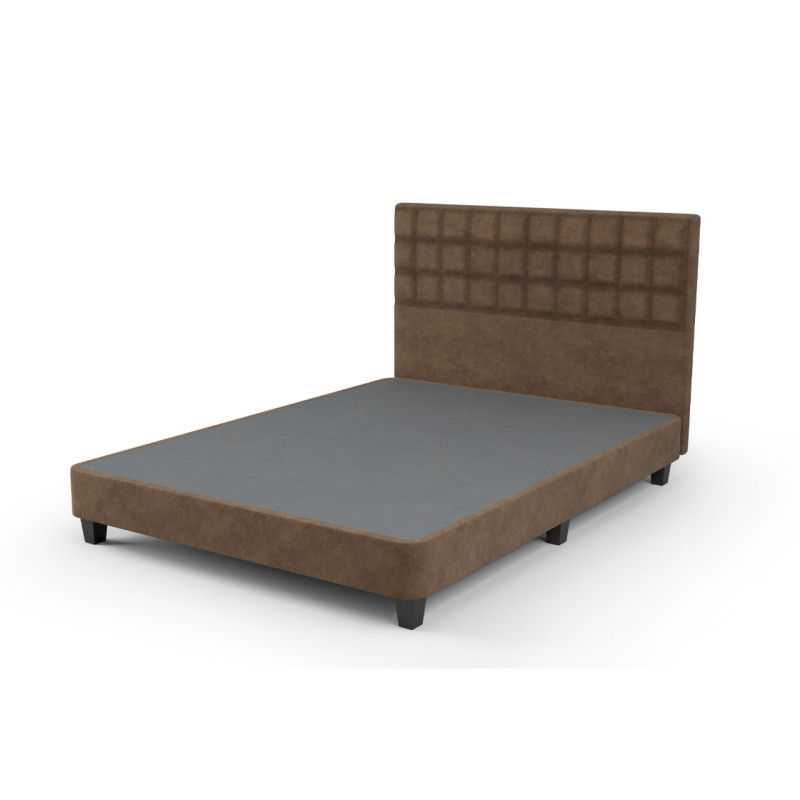 CAMA CHAIDE FLORENCIA STONE COBRE 1.5 PLAZAS