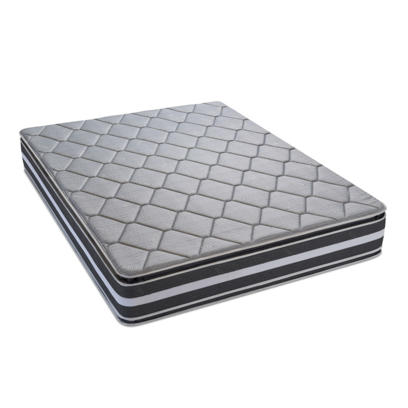 COLCHÓN 2 1/2 PLAZAS CHAIDE CONTINENTAL PILLOW TOP GRIS 160X200