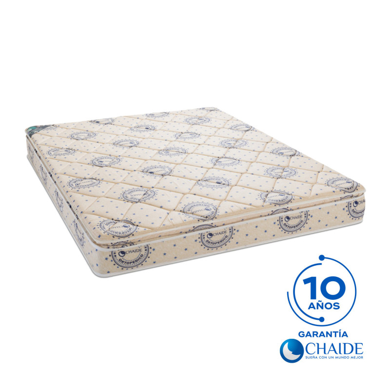 COLCHÓN 1 1/2 PLAZAS CHAIDE ORTOPÉDICO PRENSADO PILLOW TOP