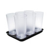 VASOS 6 PZ 355 ML AMBAR