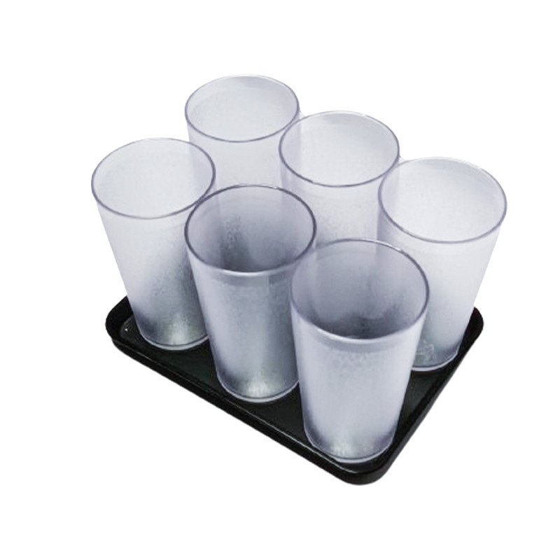 VASOS 6 PZ 355 ML AMBAR