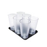 VASOS 6 PZ 355 ML AMBAR