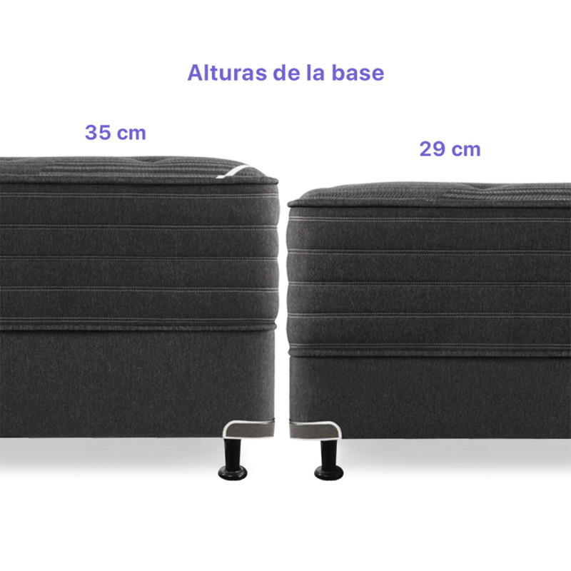 BASE 1 1/2 PLAZAS ALT. 29 SIMMONS BEAUTYREST BLACK