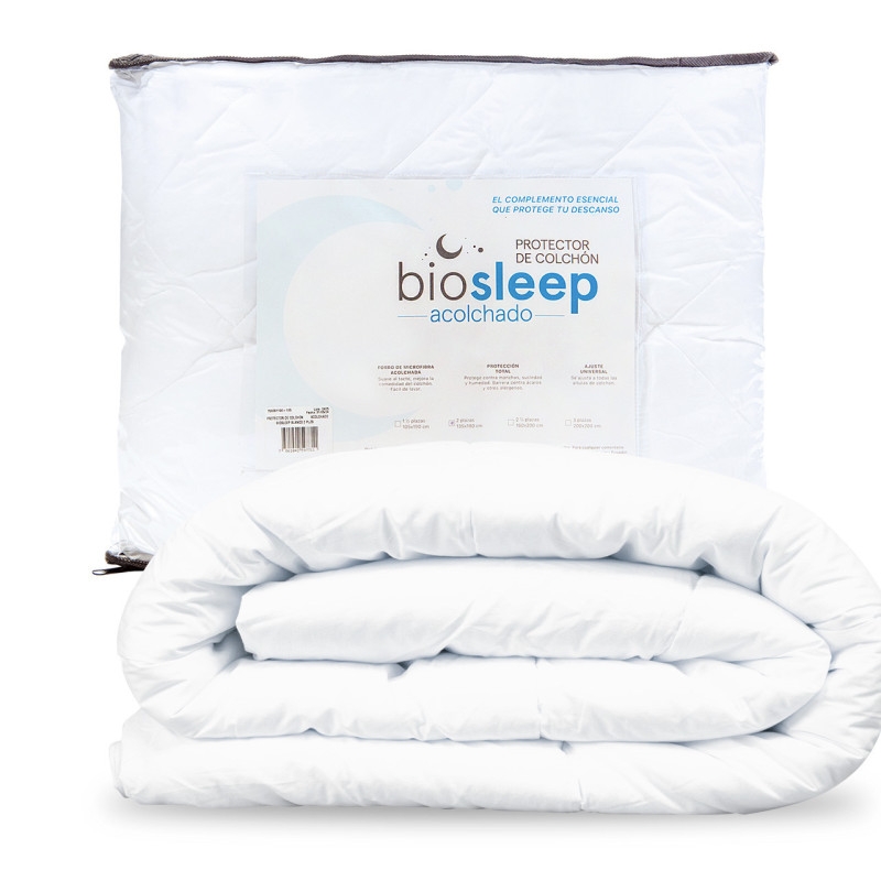 PROTECTOR DE COLCHON ACOLCHADO BIOSLEEP 2 1/2 PLAZAS