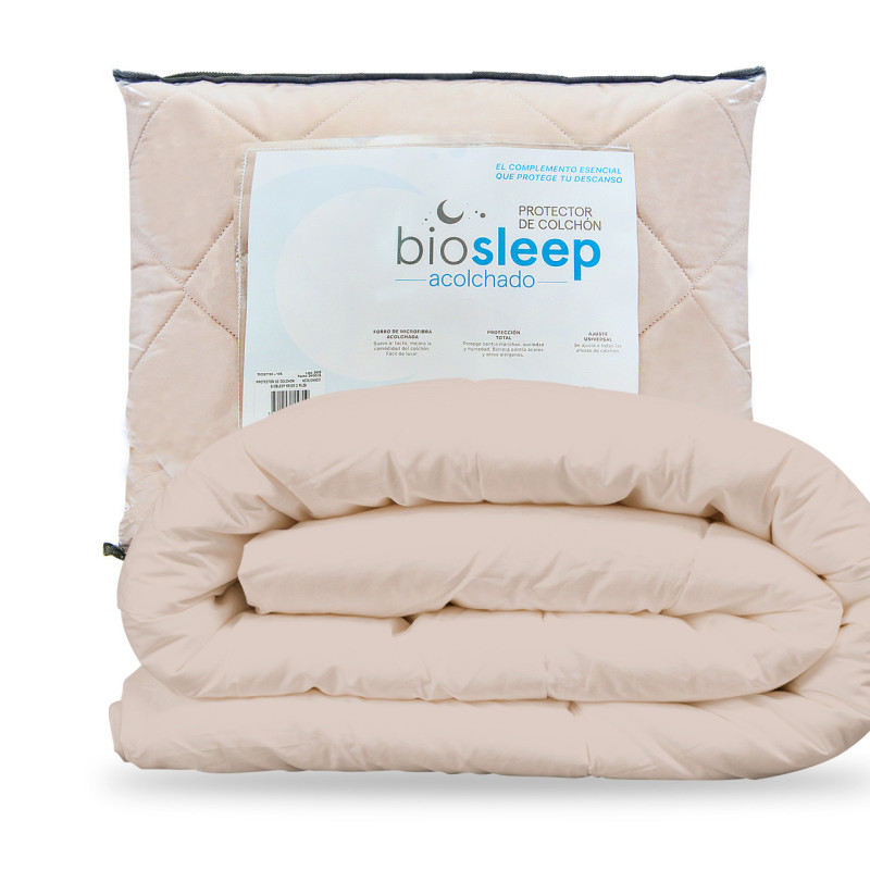 PROTECTOR DE COLCHON ACOLCHADO BIOSLEEP 1 1/2 PLAZAS