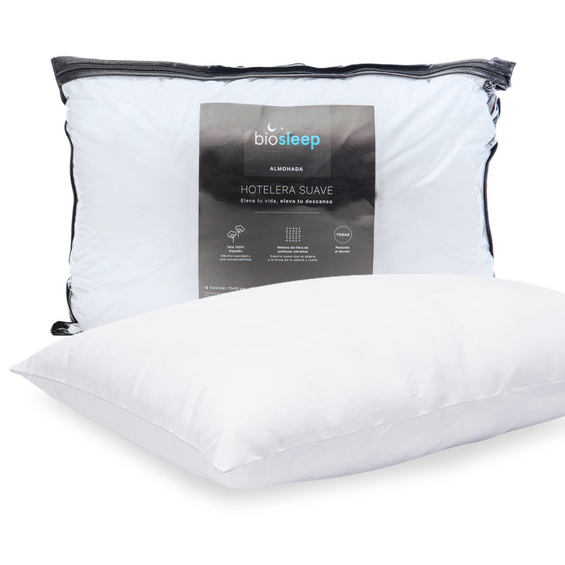 ALMOHADA HOTELERA SUAVE BIOSLEEP 70X50 CM