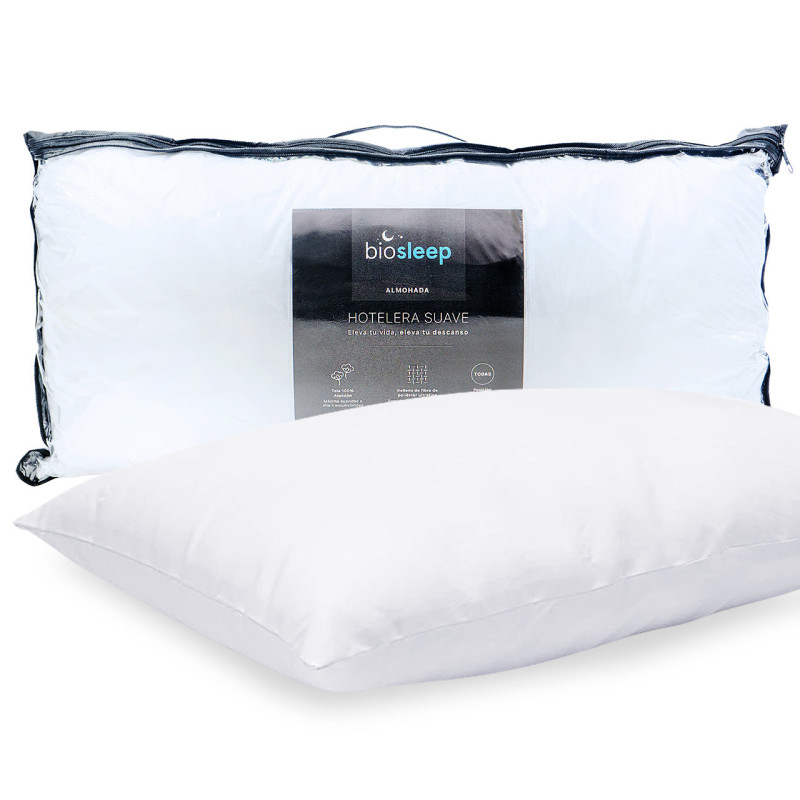 ALMOHADA HOTELERA SUAVE BIOSLEEP 90X50 CM