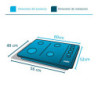 ENCIMERA DE INDUCCION 60 CM 4 QUEMADORES PM64IV0 CON CONTROL DIGITAL TOUCH