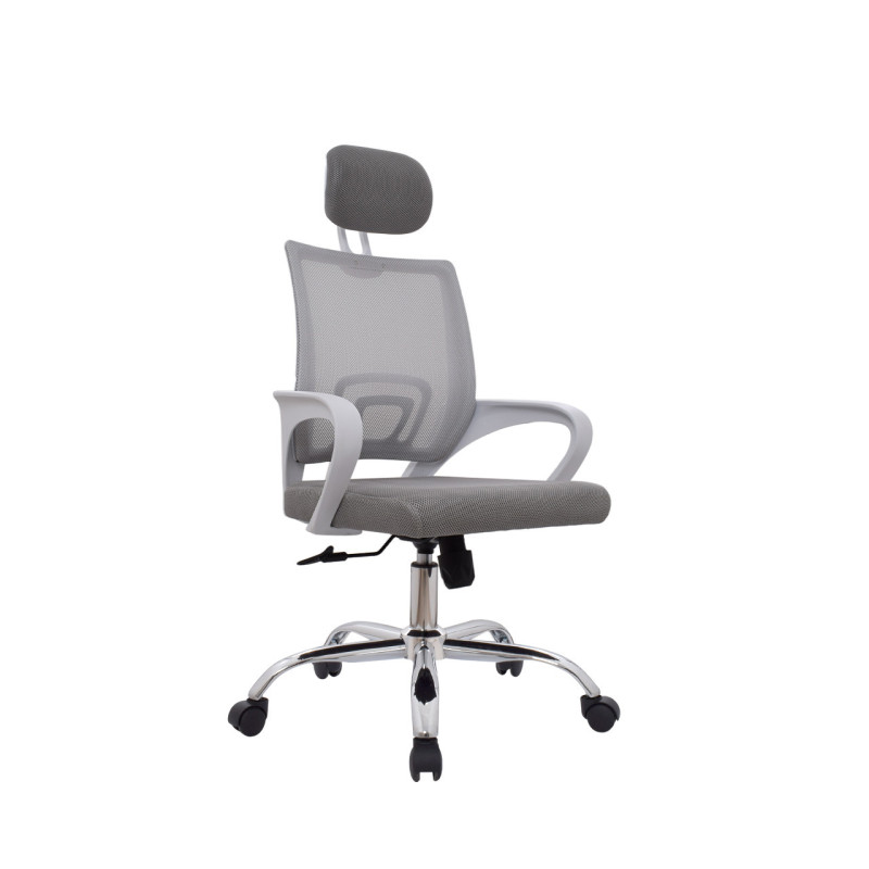 SILLA DE OFICINA CON CABECERO BONNO ATLANTIS GRIS XJ