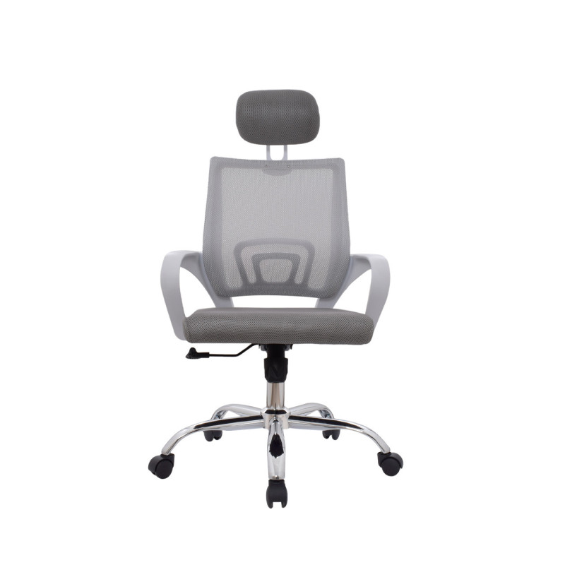 SILLA DE OFICINA CON CABECERO BONNO ATLANTIS GRIS XJ