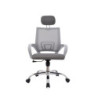 SILLA DE OFICINA CON CABECERO BONNO ATLANTIS GRIS XJ