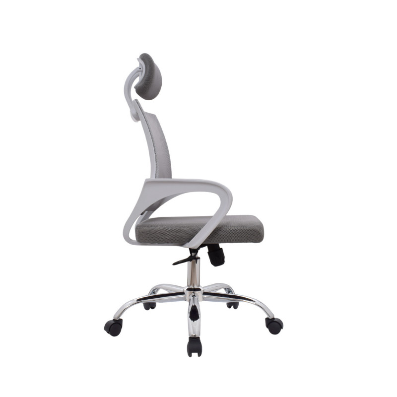 SILLA DE OFICINA CON CABECERO BONNO ATLANTIS GRIS XJ